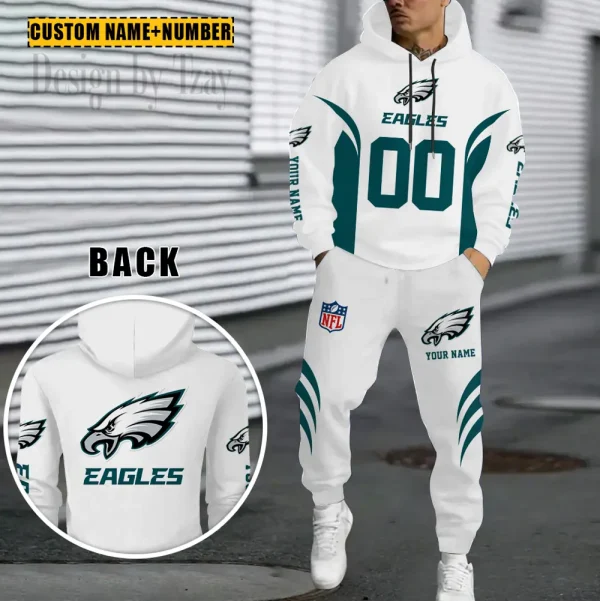 Philadelphia Eagles Combo Hoodie And Sweatpants Gift For Fan AZHD1042