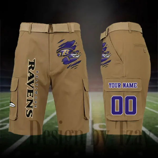 Baltimore Ravens Outdoor Sport Pants For Men (Belt Not Included) SPTOSP035