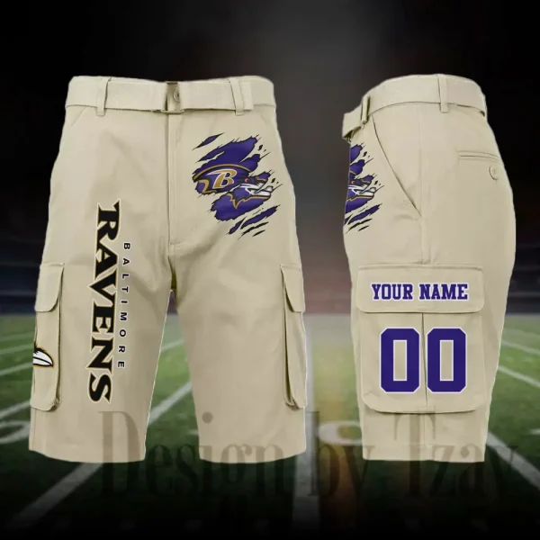 Baltimore Ravens Outdoor Sport Pants For Men (Belt Not Included) SPTOSP035 - Image 2