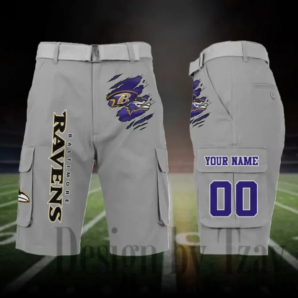 Baltimore Ravens Outdoor Sport Pants For Men (Belt Not Included) SPTOSP035 - Image 4