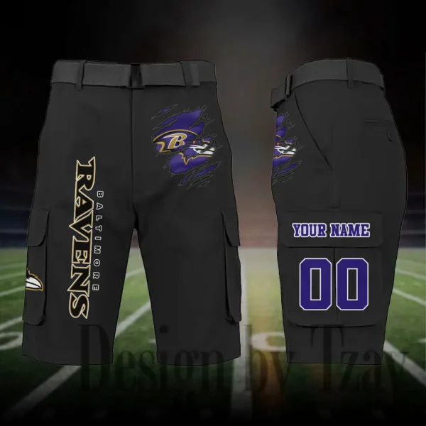 Baltimore Ravens Outdoor Sport Pants For Men (Belt Not Included) SPTOSP035 - Image 5