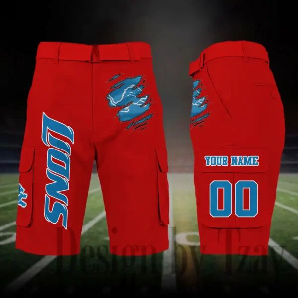 Detroit Lions Outdoor Sport Pants For Men (Belt Not Included) SPTOSP043 - Image 2