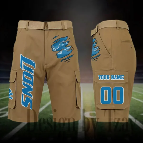 Detroit Lions Outdoor Sport Pants For Men (Belt Not Included) SPTOSP043 - Image 4