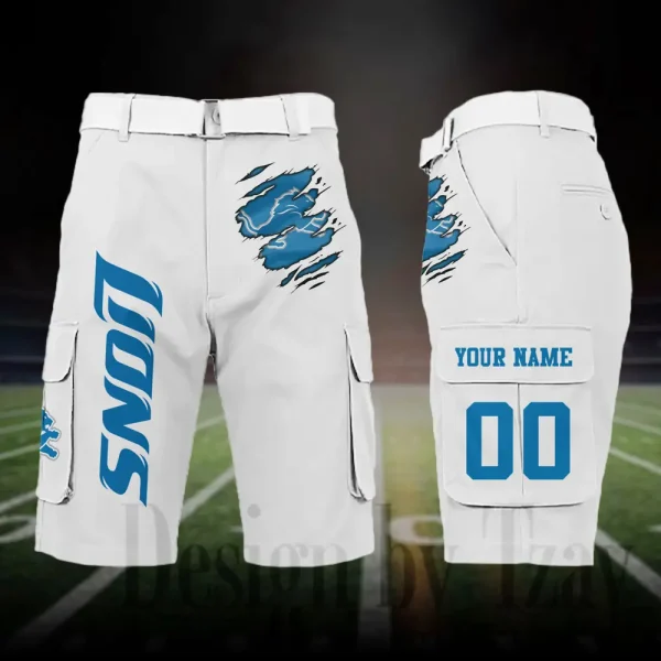 Detroit Lions Outdoor Sport Pants For Men (Belt Not Included) SPTOSP043 - Image 5