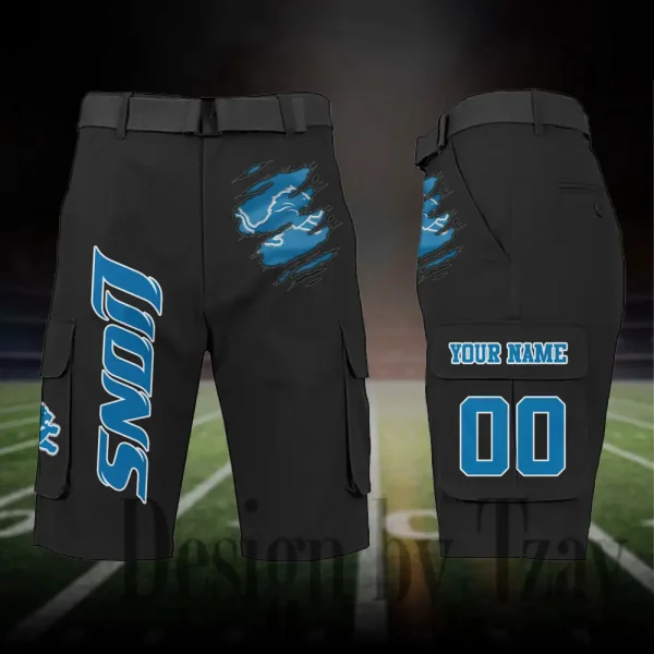 Detroit Lions Outdoor Sport Pants For Men (Belt Not Included) SPTOSP043 - Image 6