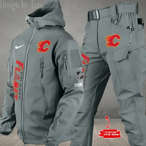 Calgary Flames NHL Tactical Winter Men's Outdoor Waterproof New 2025 SPTWSMOW228