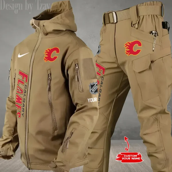 Calgary Flames NHL Tactical Winter Men's Outdoor Waterproof New 2025 SPTWSMOW228 - Image 2