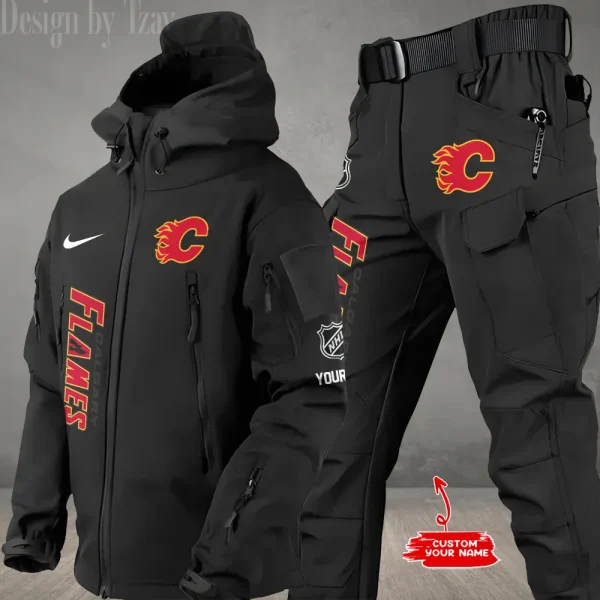 Calgary Flames NHL Tactical Winter Men's Outdoor Waterproof New 2025 SPTWSMOW228 - Image 3
