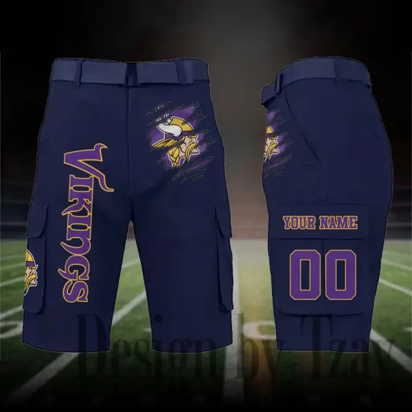 Minnesota Vikings Outdoor Sport Pants For Men (Belt Not Included) SPTOSP053 - Image 2