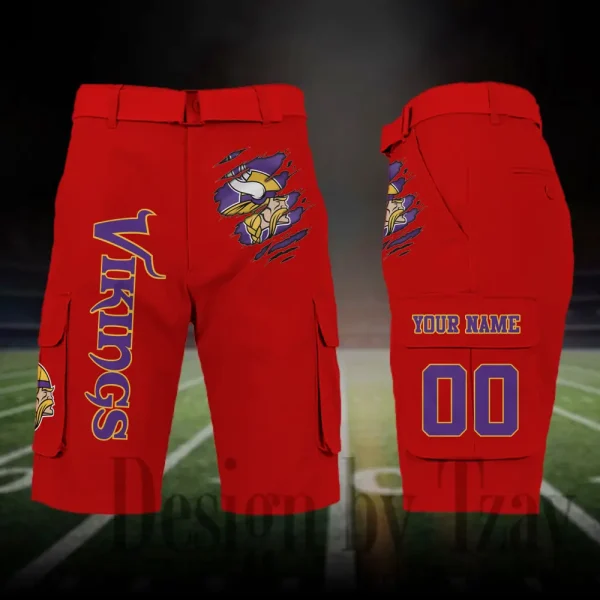 Minnesota Vikings Outdoor Sport Pants For Men (Belt Not Included) SPTOSP053 - Image 3