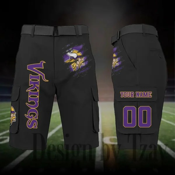Minnesota Vikings Outdoor Sport Pants For Men (Belt Not Included) SPTOSP053 - Image 5