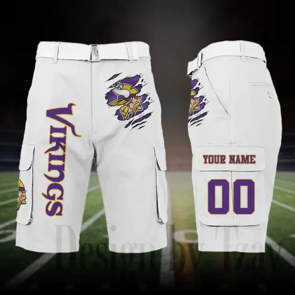 Minnesota Vikings Outdoor Sport Pants For Men (Belt Not Included) SPTOSP053 - Image 6