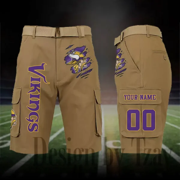Minnesota Vikings Outdoor Sport Pants For Men (Belt Not Included) SPTOSP053 - Image 7