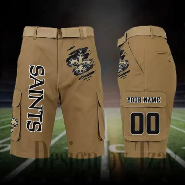 New Orleans Saints Outdoor Sport Pants For Men (Belt Not Included) SPTOSP055 - Image 2