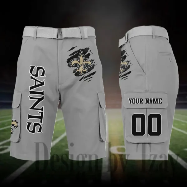 New Orleans Saints Outdoor Sport Pants For Men (Belt Not Included) SPTOSP055 - Image 3