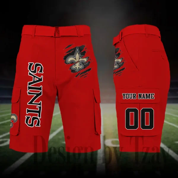 New Orleans Saints Outdoor Sport Pants For Men (Belt Not Included) SPTOSP055 - Image 7