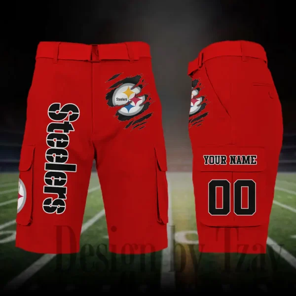 Pittsburgh Steelers Outdoor Sport Pants For Men (Belt Not Included) SPTOSP059 - Image 2
