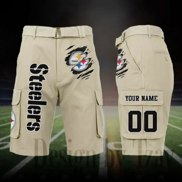 Pittsburgh Steelers Outdoor Sport Pants For Men (Belt Not Included) SPTOSP059 - Image 5