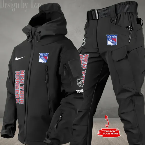 New York Rangers NHL Tactical Winter Men's Outdoor Waterproof New 2025 SPTWSMOW243 - Image 2