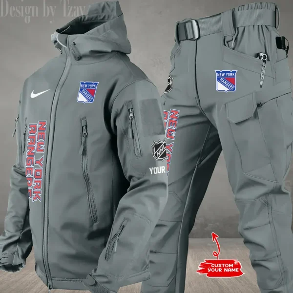 New York Rangers NHL Tactical Winter Men's Outdoor Waterproof New 2025 SPTWSMOW243 - Image 4