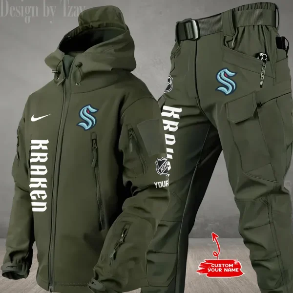 Seattle Kraken NHL Tactical Winter Men's Outdoor Waterproof New 2025 SPTWSMOW248 - Image 3