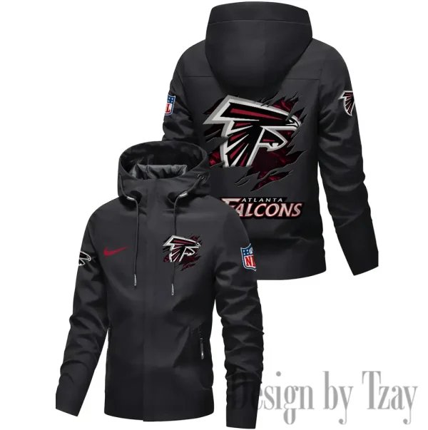 Atlanta Falcons Motorcycle Riding Windbreaker Four Seasons Windproof SPTMRWFSW002 - Image 3