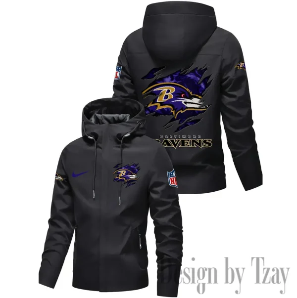 Baltimore Ravens Motorcycle Riding Windbreaker Four Seasons Windproof SPTMRWFSW003
