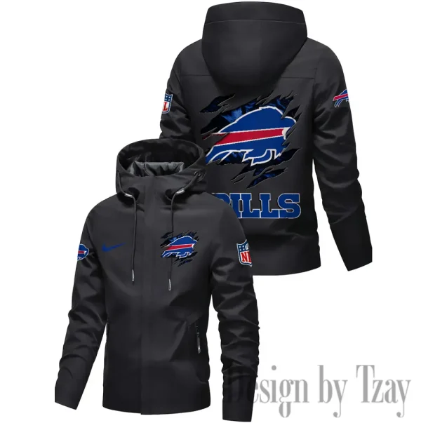Buffalo Bills Motorcycle Riding Windbreaker Four Seasons Windproof SPTMRWFSW004 - Image 2