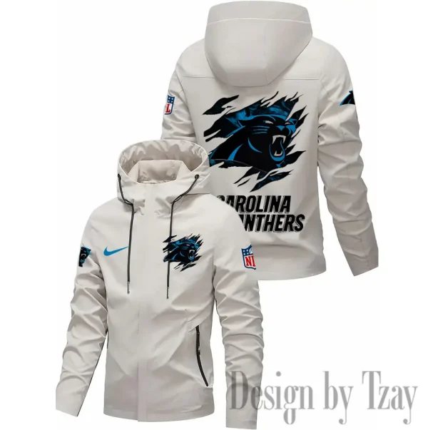 Carolina Panthers Motorcycle Riding Windbreaker Four Seasons Windproof SPTMRWFSW005