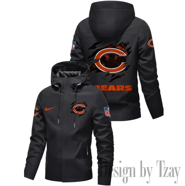 Chicago Bears Motorcycle Riding Windbreaker Four Seasons Windproof SPTMRWFSW006 - Image 2