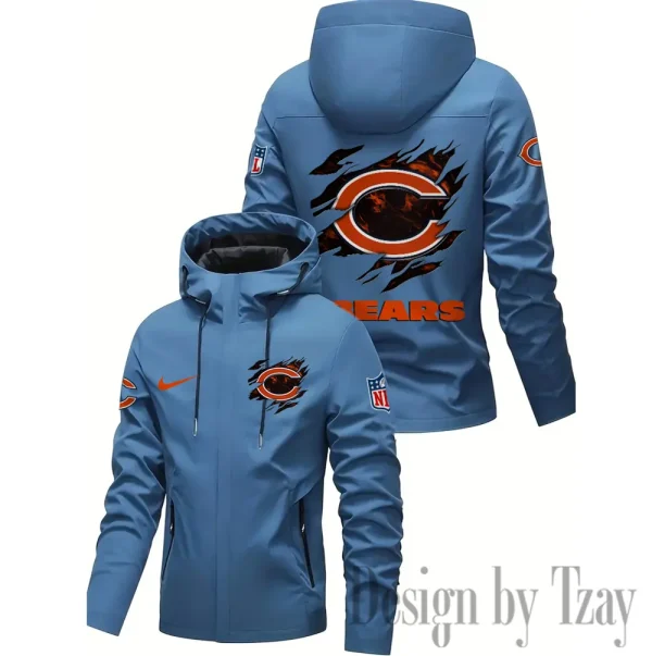 Chicago Bears Motorcycle Riding Windbreaker Four Seasons Windproof SPTMRWFSW006 - Image 3