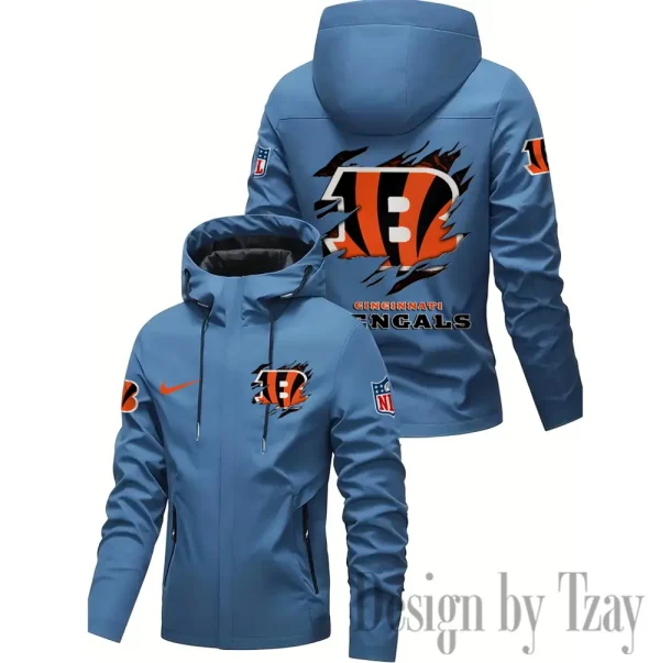 Cincinnati Bengals Motorcycle Riding Windbreaker Four Seasons Windproof SPTMRWFSW007