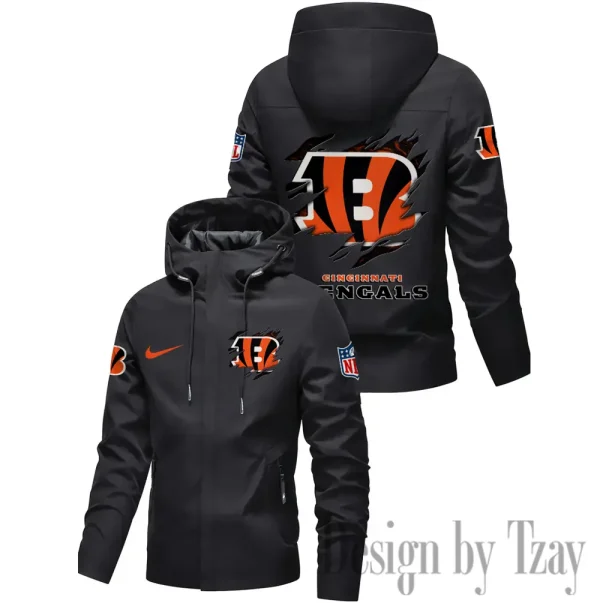 Cincinnati Bengals Motorcycle Riding Windbreaker Four Seasons Windproof SPTMRWFSW007 - Image 2