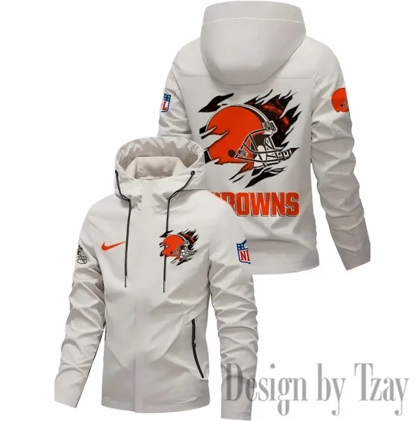 Cleveland Browns Motorcycle Riding Windbreaker Four Seasons Windproof SPTMRWFSW008