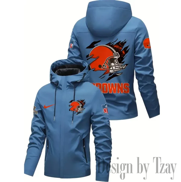 Cleveland Browns Motorcycle Riding Windbreaker Four Seasons Windproof SPTMRWFSW008 - Image 3