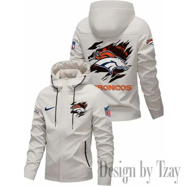 Denver Broncos Motorcycle Riding Windbreaker Four Seasons Windproof SPTMRWFSW010