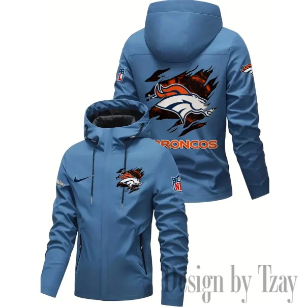 Denver Broncos Motorcycle Riding Windbreaker Four Seasons Windproof SPTMRWFSW010 - Image 3