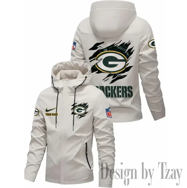 Green Bay Packers Motorcycle Riding Windbreaker Four Seasons Windproof SPTMRWFSW012