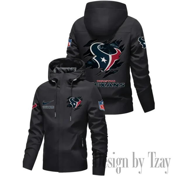 Houston Texans Motorcycle Riding Windbreaker Four Seasons Windproof SPTMRWFSW013