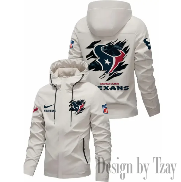 Houston Texans Motorcycle Riding Windbreaker Four Seasons Windproof SPTMRWFSW013 - Image 2
