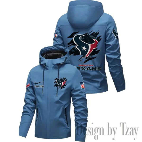 Houston Texans Motorcycle Riding Windbreaker Four Seasons Windproof SPTMRWFSW013 - Image 3