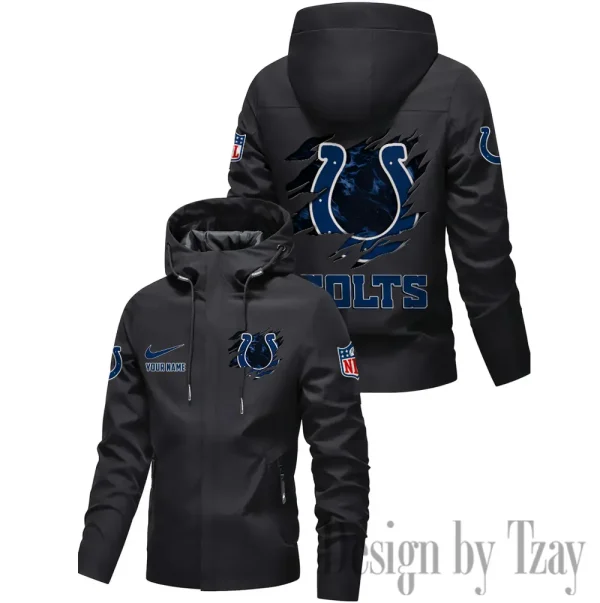 Indianapolis Colts Motorcycle Riding Windbreaker Four Seasons Windproof SPTMRWFSW014 - Image 3