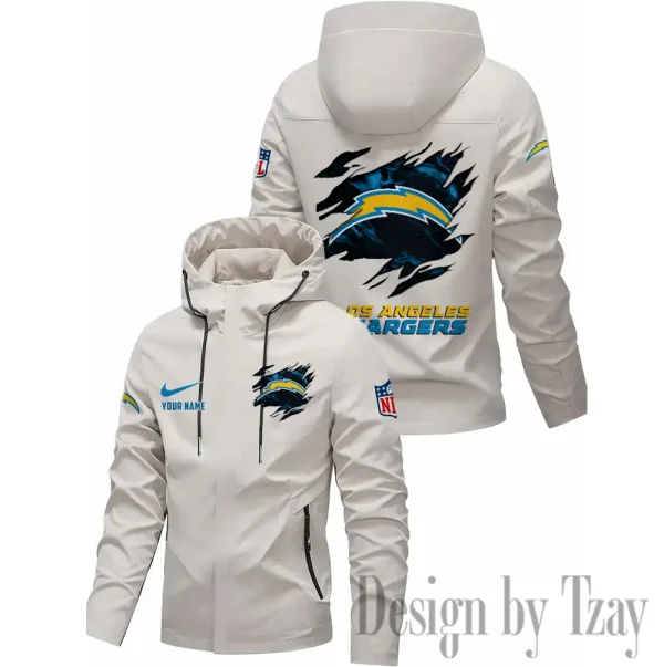 Los Angeles Chargers Motorcycle Riding Windbreaker Four Seasons Windproof SPTMRWFSW018