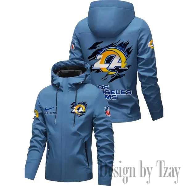 Los Angeles Rams Motorcycle Riding Windbreaker Four Seasons Windproof SPTMRWFSW019