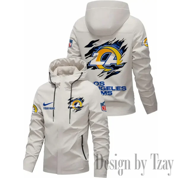 Los Angeles Rams Motorcycle Riding Windbreaker Four Seasons Windproof SPTMRWFSW019 - Image 3