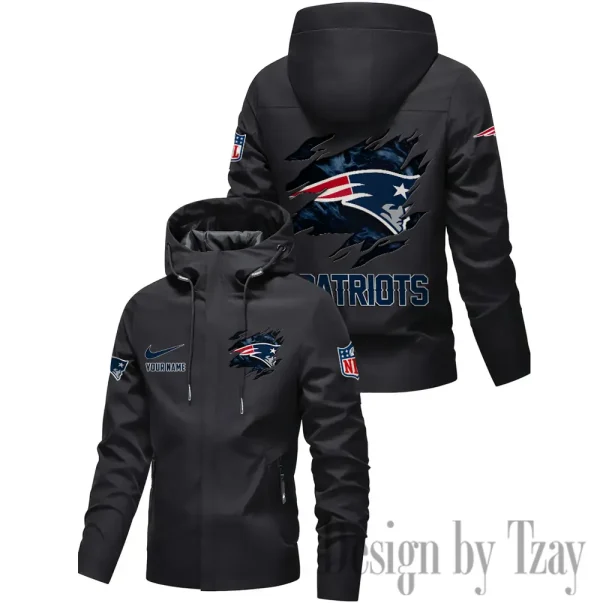 New England Patriots Motorcycle Riding Windbreaker Four Seasons Windproof SPTMRWFSW022 - Image 3