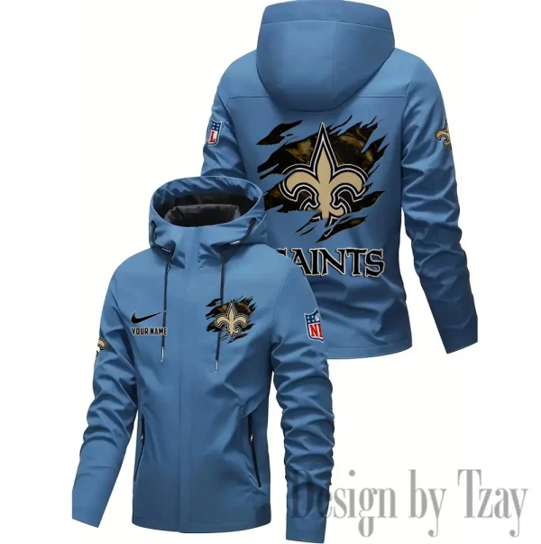 New Orleans Saints Motorcycle Riding Windbreaker Four Seasons Windproof SPTMRWFSW023