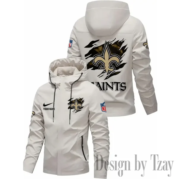 New Orleans Saints Motorcycle Riding Windbreaker Four Seasons Windproof SPTMRWFSW023 - Image 2