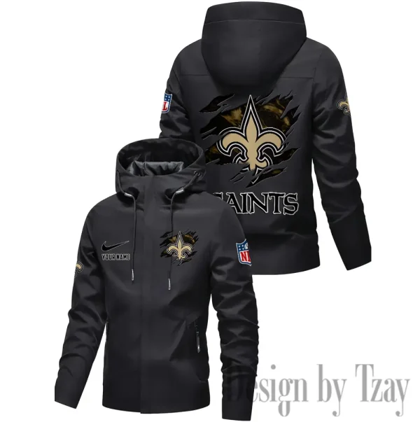 New Orleans Saints Motorcycle Riding Windbreaker Four Seasons Windproof SPTMRWFSW023 - Image 3