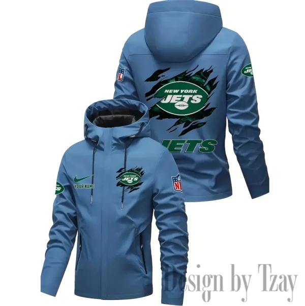 New York Jets Motorcycle Riding Windbreaker Four Seasons Windproof SPTMRWFSW025